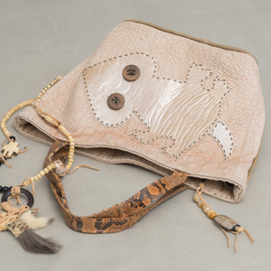 Australia bag - borsa artigianale in pelle cucita a mano, pezzo unico