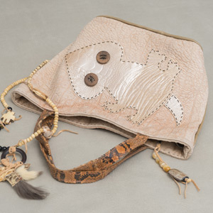 Australia bag - borsa artigianale in pelle cucita a mano, pezzo unico