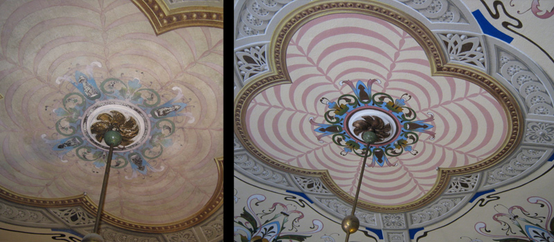 Restauro di rosone - restauro di affresco a opera di Marina Chkouratova