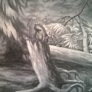 Foresta 2 - decorazione murale di Marina Chouratova