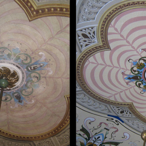 Restauro rosone - decorazione murale di Marina Chouratova