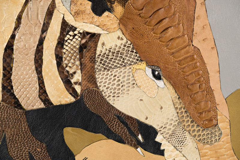 Armadillo - quadro a intarsio di Marina Chkouratova