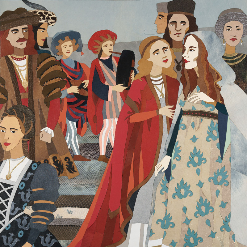 Capuleti - quadro a intarsio di Marina Chkouratova