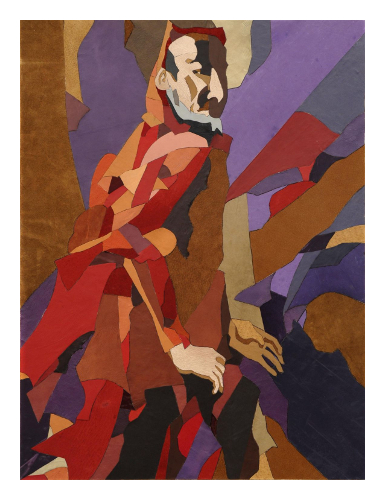 Mefistofele - quadro a intarsio di Marina Chkouratova
