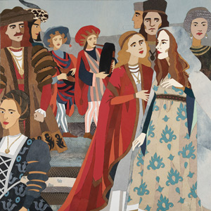 Capuleti - quadro a intarsio di Marina Chkouratova
