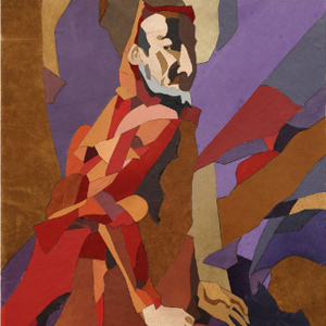 Mefistofele - quadro a intarsio di Marina Chkouratova