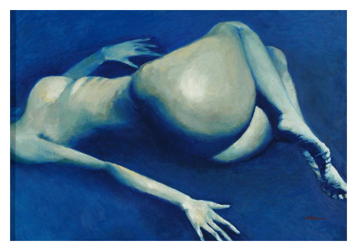 Bluenight - quadro di Marina Chkouratova