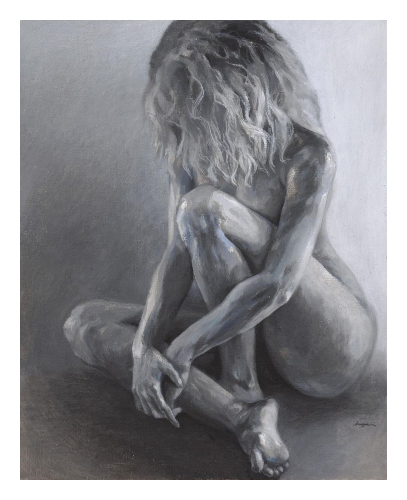 Nudo grigio - quadro di Marina Chkouratova