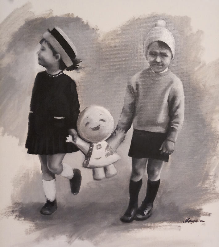 Bambini - quadro di Marina Chkouratova