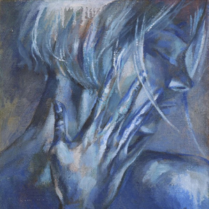 In blu - quadro di Marina Chkouratova